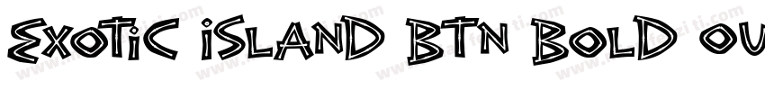 Exotic Island BTN Bold Out字体转换